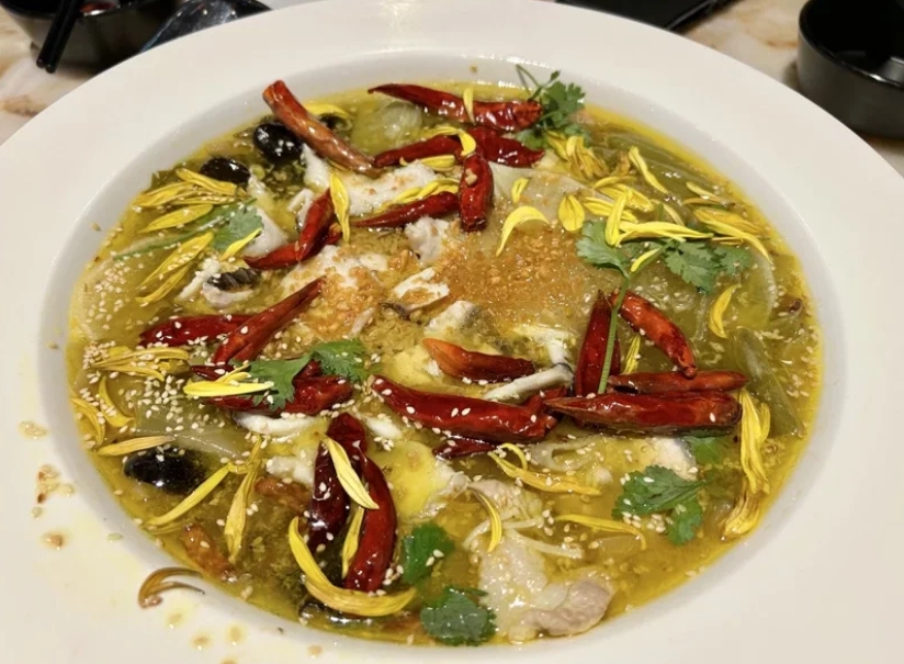 圖為酸菜魚(yú)。圖片來(lái)源：臺(tái)灣《聯(lián)合報(bào)》宋健生攝。